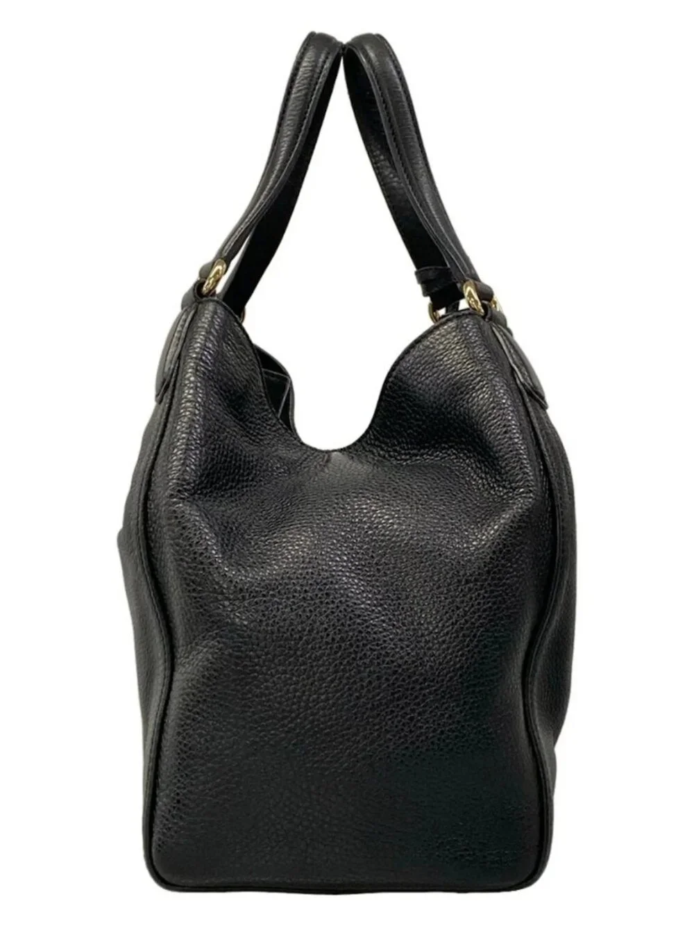 GUCCI Soho Cellarius 282309 Black Leather Tote Bag